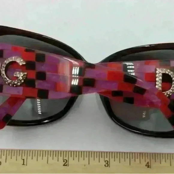 Dolce and Gabbana women’s designer luxury sunglasses. Marbleized colors. COA Inc - Picture 2 of 10